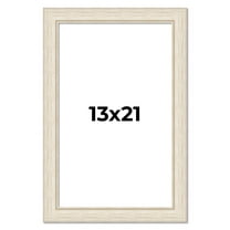 13x21 Frame White Real Wood Picture Frame Width 1.75 inches | Interior Frame Depth 0.5 inches |