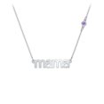 thumbnail image 1 of Mama' Necklace with Satellite Birthstone, 1 of 4