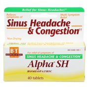 Boericke & Tafel - Alpha SH Sinus Headache & Congestion - 40 Tablets