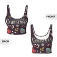 thumbnail image 5 of Lsque Merry Christmas Printed Women'S Sports Bra, Compression, Moisture Wicking, High-Impact Sports Bra For Women,Supportive sports bra-, 5 of 9