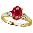 thumbnail image 2 of Tommaso Design� Oval 8x6mm Created Ruby Ring, 2 of 9