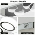 thumbnail image 4 of 21 Inch 3-Light LED Vanity Light, Modern Dimmable Bathroom Fixture with Rotatable Heads, Chrome Finish, 4 of 9
