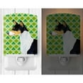 thumbnail image 2 of Caroline's Treasures SS4445CNL Basenji St. Patrick's Day Shamrock Portrait Ceramic Night Light, 6x4x3", multicolor, 2 of 2