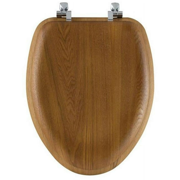 19601CP-263 Wood Enlongated Toilet Seat