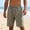 C1-Khaki, variant on successthop Mens Cargo Shorts Big and Tall Knee Length Shorts Drawstring Elastic Bottoms Plaid Clothes with Pockets XL