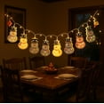 thumbnail image 6 of LED Christmas String Lights with Iron Santa Snowman Figures, Indoor Outdoor Decorative Lights for Tree and Party, Festive Ambiance Lighting(B), 6 of 7