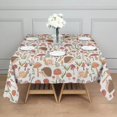 thumbnail image 3 of Cute Hedgehog and Mushroom Square Tablecloth,Waterproof Square Table Cover,Wipeable Spillproof Washable Table Cover for Home Kitchen Party Decor 60"x60"(152x152cm), 3 of 6