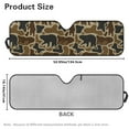 thumbnail image 7 of Uorisanigo Windshield Sun Visor Foldable Sun Shade for 2007-2018 Jeep Wrangler JK JKU & 1997-2006 Jeep Wrangler TJ LJ, Aluminum Foil Film Duck Camo Hunting Car Winshied Sunshade, 7 of 7