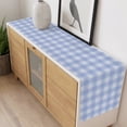 thumbnail image 4 of Blue Gingham Table Runner Farmhouse Buffalo Plaid Checkeredv Tablerunners 14 x 72 Inch, Table Decorations Tabletop Scarf for Summer Gathering Holiday Farmhouse Kitchen Dining Decor, 4 of 4