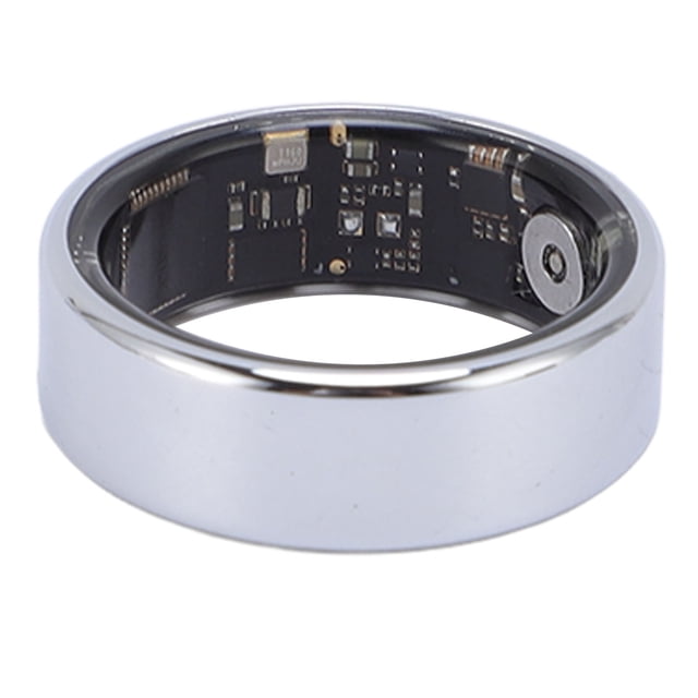 Bague Intelligente avec Écran d'Affichage APP Multiples Modes Sportifs IP68 Résistant à l'Eau Acier Inoxydable 18mAh Bague D\'entraînement Physique Intelligente pour Cyclisme Course