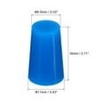 thumbnail image 2 of Uxcell Silicone Rubber Tapered Plug 8.5mm to 11mm Solid Blue for Powder Coating, Painting, Laboratory Use 10 Pieces, 2 of 5