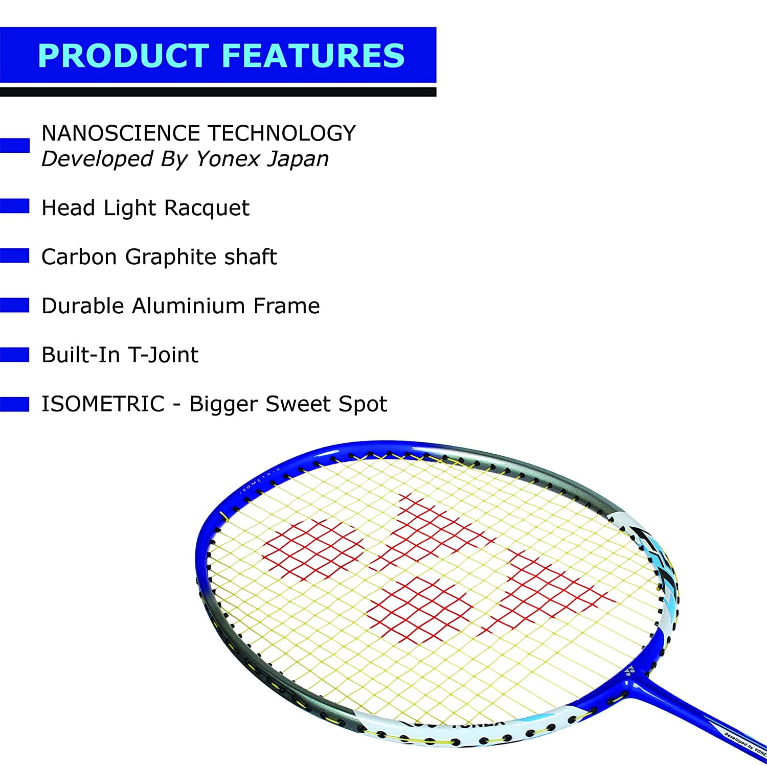 Yonex Professional Adult Badminton Racquet Nanoray 7000I G4-2U