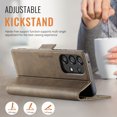thumbnail image 3 of ELEHOLD Case for Samsung Galaxy A52 5G, RFID Blocking Leather Wallet Phone Case with Card Slots & Adjustable Kickstand,Coffee, 3 of 9