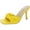 Yellow, variant on Journee Collection Womens Diorra Faux Leather Open Toe Slide Sandals