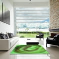 thumbnail image 7 of Ahgly Company Machine Washable Indoor Square Transitional Green Area Rugs, 3' Square, 7 of 7