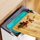 thumbnail image 4 of Basurero de pared de plástico blanco con tapa deslizante | Contenedor de basura para colgar en armario sin perforar | Sellado semiautomático de bolsas | Solución de almacenamiento para cocina y baño, 4 of 7