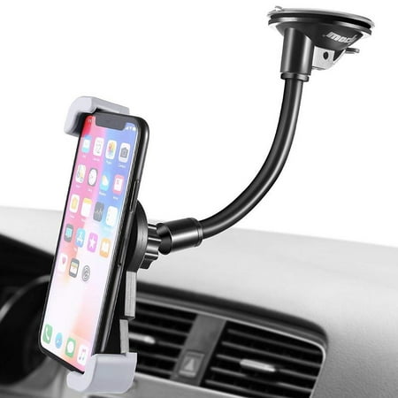 Car Phone Holder, Dashboard/Windsheild Car Phone Mount Cell Phone Holder Stand for Car with Strong Suction Cup for Mobile GPS iphone MAX XR XS X 8 Plus 7 Plus Samsung Galaxy S10