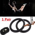 thumbnail image 4 of Greensen Gymnastic Hoop Rings, Strength Training Ring, Gymnastic Gym Rings Fitness Muscle Strength Training Straps Hoop with Adjustable Straps Great for Workout, Fitness, Pull Ups and Dips, 4 of 8