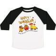 thumbnail image 3 of Inktastic Happy Thanksgiving Turkey Train with Food Boys or Girls Toddler T-Shirt, 3 of 5