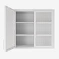 thumbnail image 5 of Royard Oaktree Metal Wall Cabinet with Glass Doors, Medicine Cabinet w/Shelves for Kitchen Bathroom, 5 of 7
