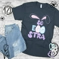 thumbnail image 3 of Tees2urdoor So EGGstra Easter T-Shirt, Adult 3X-Large, Gray, 3 of 3