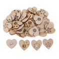 thumbnail image 4 of 50x Piezas de Natural Sin Cortar Etiquetas de Corte Adornos Forma de Que Cuelgan Etiquetas de Scrapbooking de Navidad 50Pcs Corazón Natura perfecl Decoración navideña del árbol de Navidad, 4 of 7