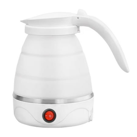 

LXJNGSJ Portable Outdoor Mini Folding 600W Water Heater Teapot Kettle for Travel Tea Pot with 0.6L Capacity and Silica Material