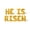 Gold, variant on Letter Balloons - HE IS RISEN 16" Inch Alphabet Letters Foil Mylar Balloon Easter Party Banner (Gold)