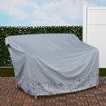 thumbnail image 2 of Classic Accessories Vera Bradley by Water-Resistant Patio Loveseat Cover, 58 x 33 x 32 Inch, Rain Forest Toile Gray-Color:Rain Forest Toile GrayMaterial, 2 of 6