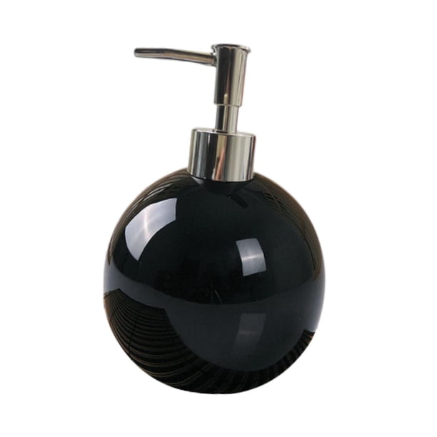 Dispensador de jabón con bomba de cerámica, 550 ml, botellas vacías, contenedor nórdico para líquidos. negro