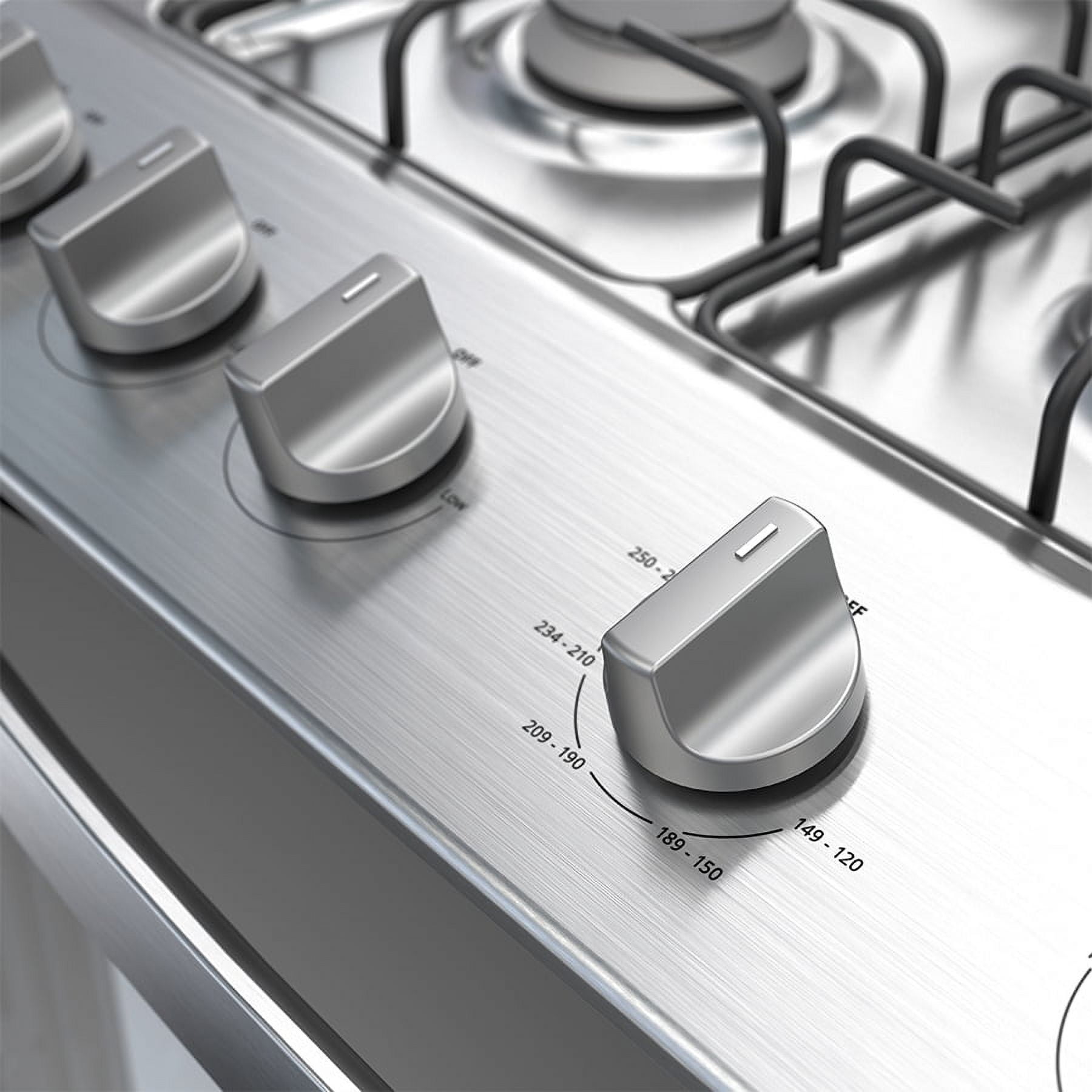 Whirlpool® Brand New LWFR3100B - 30-inch Freestanding Gas Range - Black, with 6 Burners.