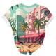 thumbnail image 3 of Tops de Ajuste Suelto para las Mujeres Sudadera de Manga Corta, Camiseta Casual Impresa para el Uso Diario de Primavera Y Otoño, 3 of 5