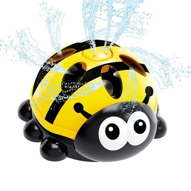 Aspersor amarillo para niños, aspersor de juguete para niños, aspersor de agua, juguetes de aspersor para niños, juguete de ballena para piscina, jardín, césped, juegos al aire libre