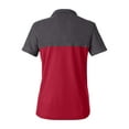 thumbnail image 5 of CORE365 CE112CW Women's Fusion ChromaSoft™ Colorblock Polo-Classic Red/ Carbon Heather-XS, 5 of 6