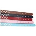thumbnail image 4 of HAHDAXIA Rhinestones Pet Dog Collars Adjustable Sparkly Crystal Studded Genuine Leather Pet Collar for Small and Medium Dog 1" Wide, 4 of 5
