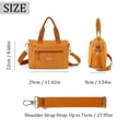 thumbnail image 2 of BadPiggies Crossbody Bag for Women Men, Nylon Waterproof Shoulder Purse Messenger Bag Lightweight Pocketbooks - Yellow, 2 of 9