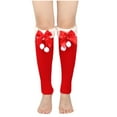 thumbnail image 3 of QLEICOM Leg Warmers,Socks for Women,Women's Christmas Leg Warmers with Plush Lining and Slouchy Knit for Cold Weather Festive Footless Socks Provide Calf Warmth As Holiday Themed Accessories Red, 3 of 5