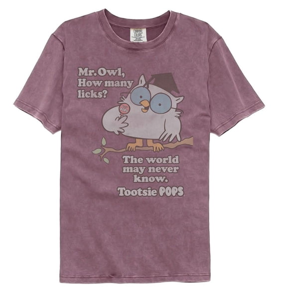 Tootsie Roll Tootsie Pops Combien de Licks Baie Adulte Confort Couleur T-Shirt