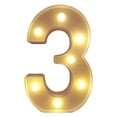 thumbnail image 3 of LED Letter Light, Battery Powered Sign Lamp, for Bedroom Ornament, Indoor Ambient Light, Party Layout and Household Display, by Cosmug, Number 3, 3 of 3