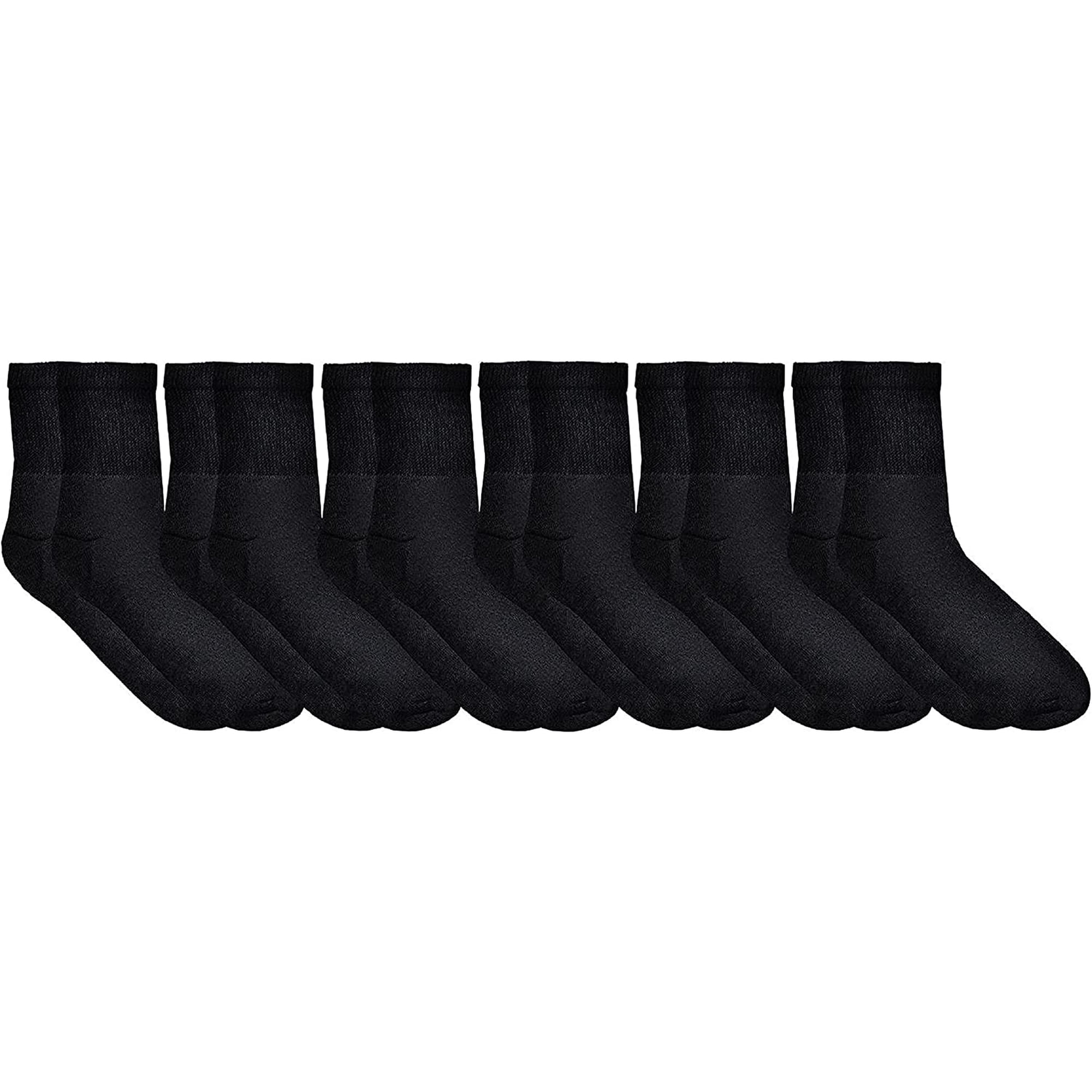 Yacht & Smith 6 Pairs Women's Socks, Cotton Crew, Medical Socks, 9-11