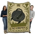 thumbnail image 2 of Pure Country Weavers Scorpio Botanical Blanket Tapestry Throw Woven from Cotton - Made in The USA (72x54), 2 of 8