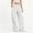 White, variant on BXJX Womens Sweatpants, Casual Straight Leg Running Elastic Waist Athletic Pants with Pockets Gray Size S-2XL