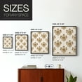 thumbnail image 4 of Block Print Blooms I Framed Print in Black Solid Wood Framed Print No Nail Hanging, 4 of 6
