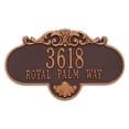thumbnail image 1 of Whitehall Products 2018AC Grande Wall Two Line Rochelle Address Plaque, Antique Copper, 1 of 1