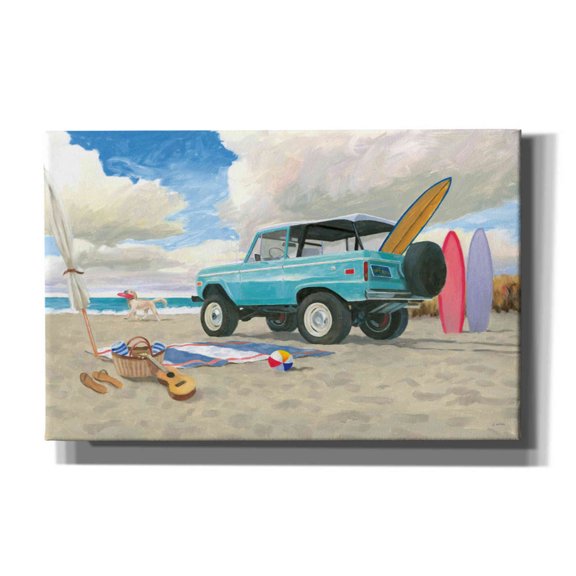 Epic Graffiti 'Beach Ride I' by James Wiens, Canvas Wall Art, 40"x26"