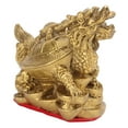 thumbnail image 3 of Riousery Brass Dragon Tortoise Feng Shui Statue, Small Turtle Figurine Decor for Home Housewarming Gift, 3 of 9