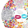 thumbnail image 4 of 1300 cuentas acrílicas AZ con el alfabeto inglés, kit para hacer joyas, pulseras y juegos infantiles., 4 of 5
