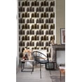 thumbnail image 3 of Black Art Deco Inspired Geometric Wallpaper, 3 of 3