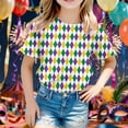 thumbnail image 2 of JAJAHO Kids Short Sleeve T Shirts Boys Girls Summer Top Carnival Graphic T Shirt For Boys Girls Kids Fashion Casual Short Sleeve Tee Gradient Printed Crewneck Party Wear Cozy Tops, 2 of 4
