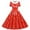 Z1#Red358, variant on Puliio Summer Dresses for Women Short Sleeve Lapel Collar Polka Dot Mini Vintage Casual Party Dress